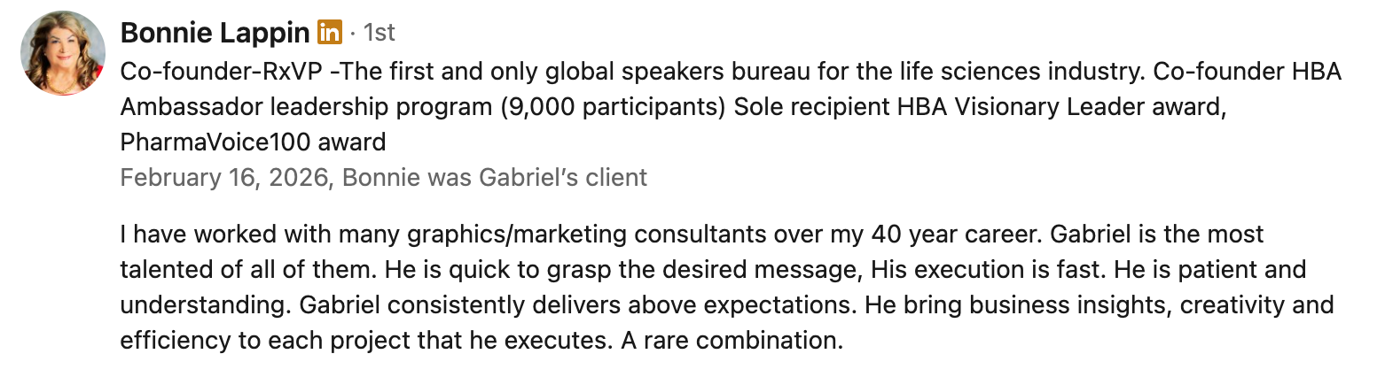 Testimonial from Bonnie Lappin